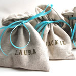 Jewellery Bag Natural Linen